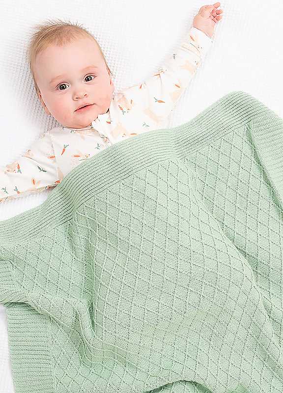 Baby Diamond 100% Organic Cotton Blanket - - Image 2