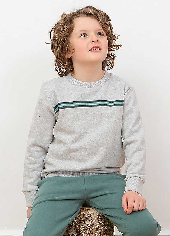 Kite Grey Classic Kids Organic Cotton Sweatshirt