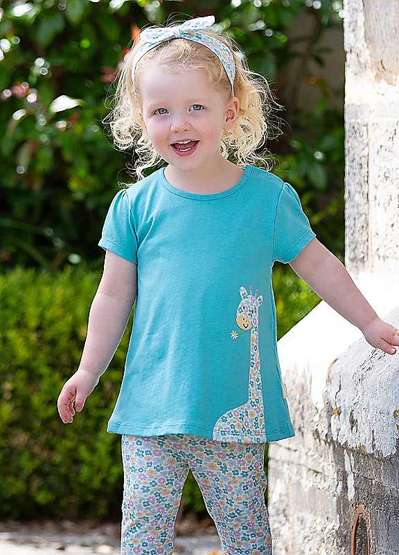 Baby/Kids 100% Organic Cotton Applique Tunic - - Image 3