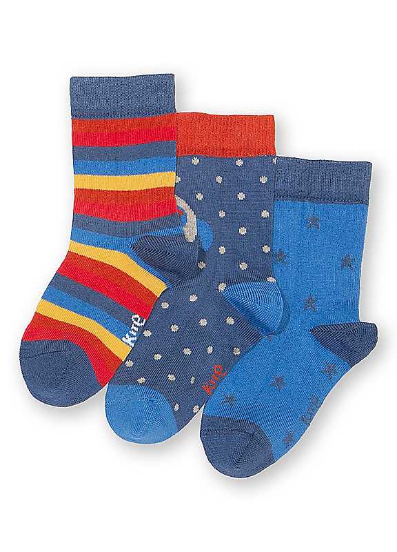 Kite Multi Space Pup Kids Organic Cotton Socks