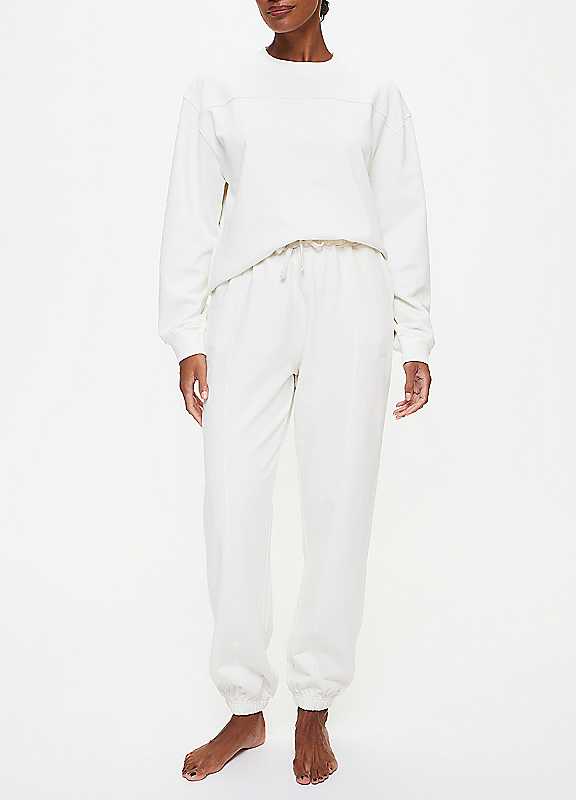 Knickerbox Women's White Bridal Jessica Cotton Sweat Joggers In | Size: 18 - Image 4