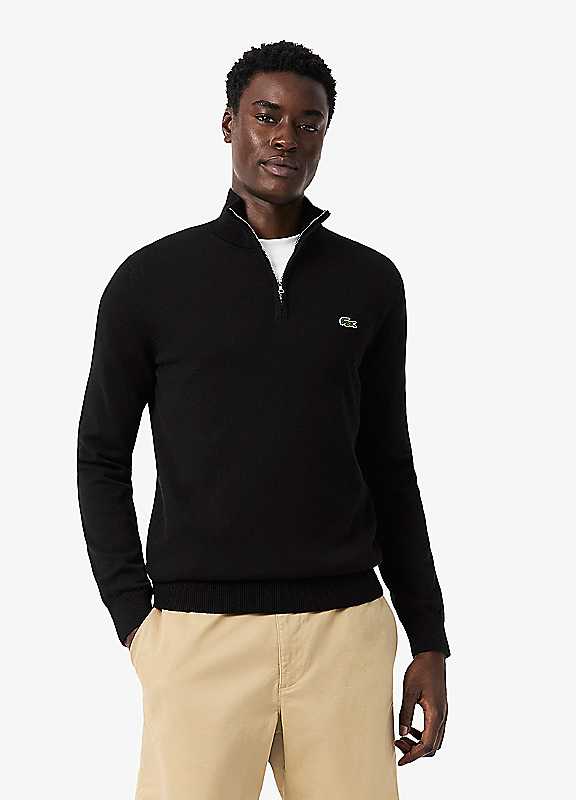 Quarter Zip Knit Jumper Men's Cotton - Image 7