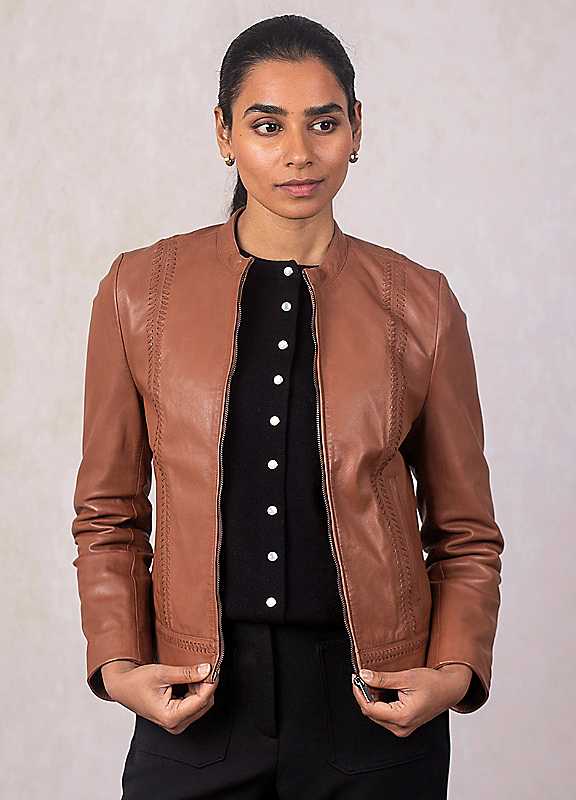 Lakeland Leather Tan Annaside Leather Jacket