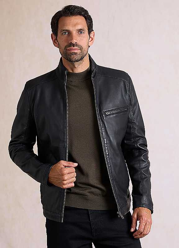 Lakeland Leather Black Penton Leather Jacket