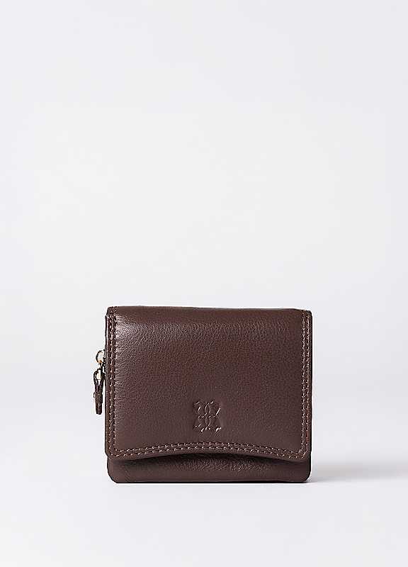 Lakeland Leather Women's White Small Leather Flapover Purse In - Image 2