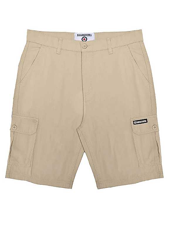Lambretta Men's Taupe Cargo Shorts 40R