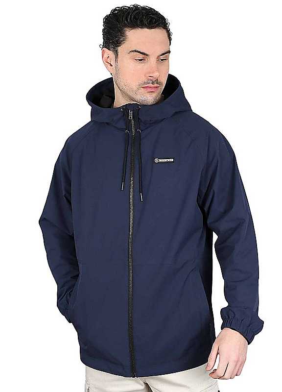 Lambretta Men's Navy Ripstop Hooded Jacket In | : Small - Image 2