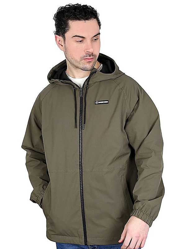 Lambretta Men's Khaki Ripstop Hooded Jacket In | : Small - Image 2
