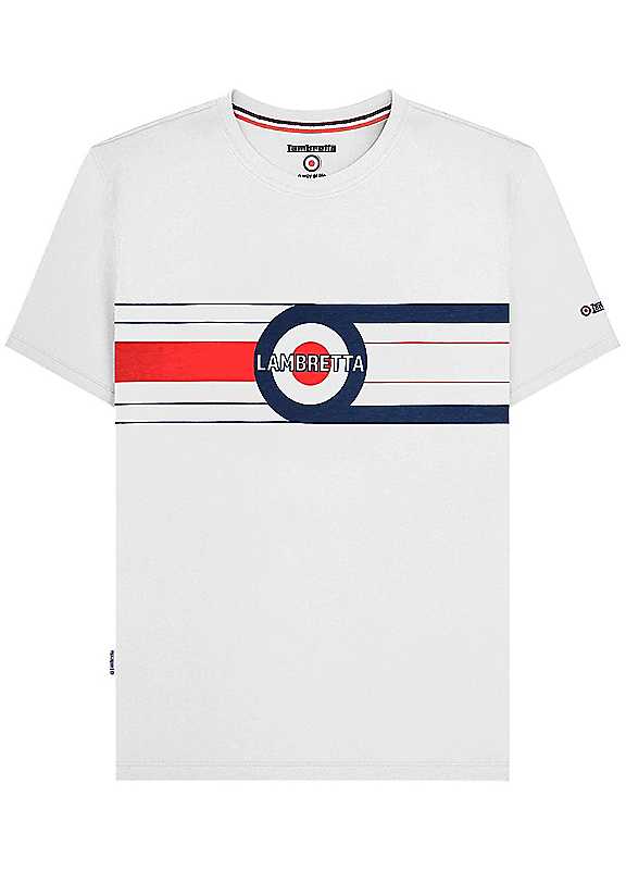 Lambretta White Target Band T-Shirt
