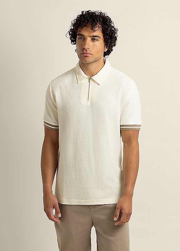 Odin Mens Textured Polo Shirt - - Image 3