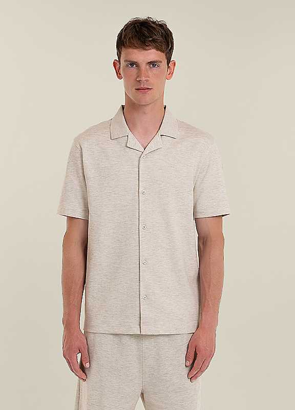 Larsson & Co Grey Sven - Soft-Touch Short Sleeve Shirt - S - Melange - Image 2