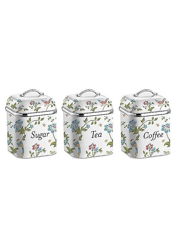 Laura Ashley White 3 Canister Set Elveden - Image 7