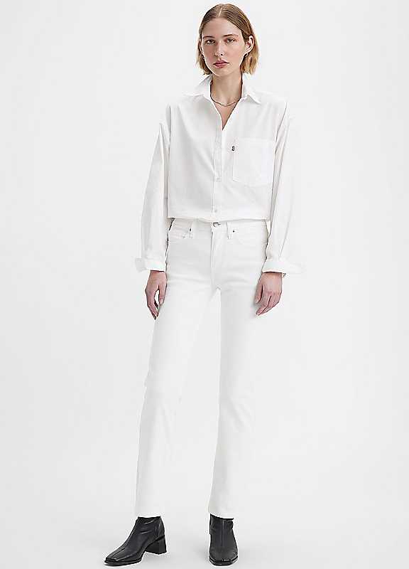 Levi's 314 Straight Shaping Jeans Women's Soft Clean White W31 L32 - La Redoute - Image 4