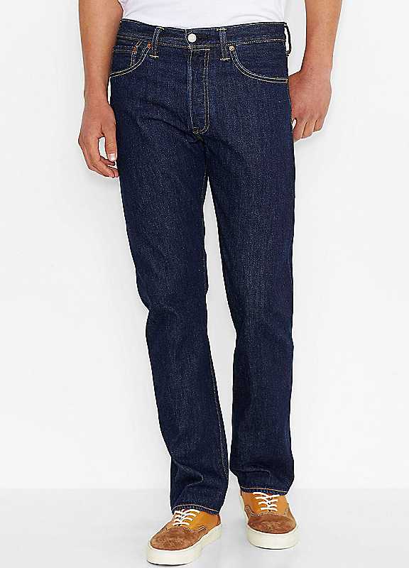 Levis Men's One Wash 501 Original Straight Jeans - 34W S - Image 8