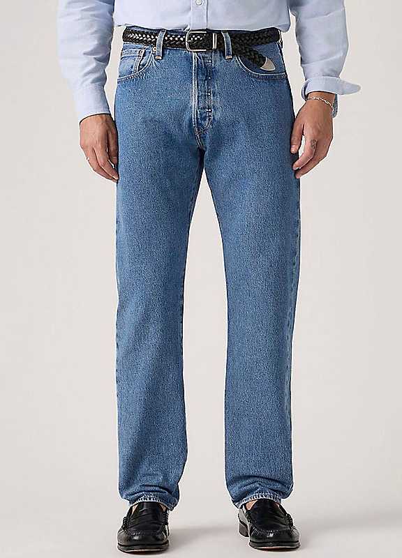 Levi's Blue Denim 501® Relaxed Jeans