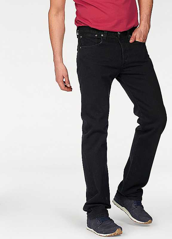 Levi's Men's Black 501 Straight Leg Jeans Small