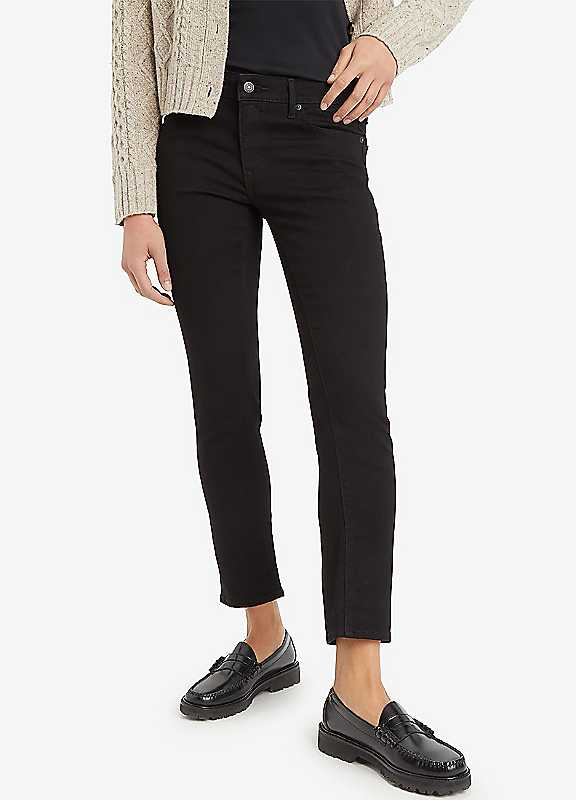 Levi's Midnight Gaze 712 Black Slim Fit Jeans 30R