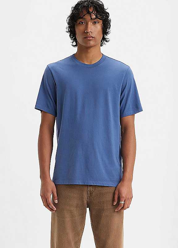 Levi's Blue Basic Crew Neck Short Sleeve Tshirt Large