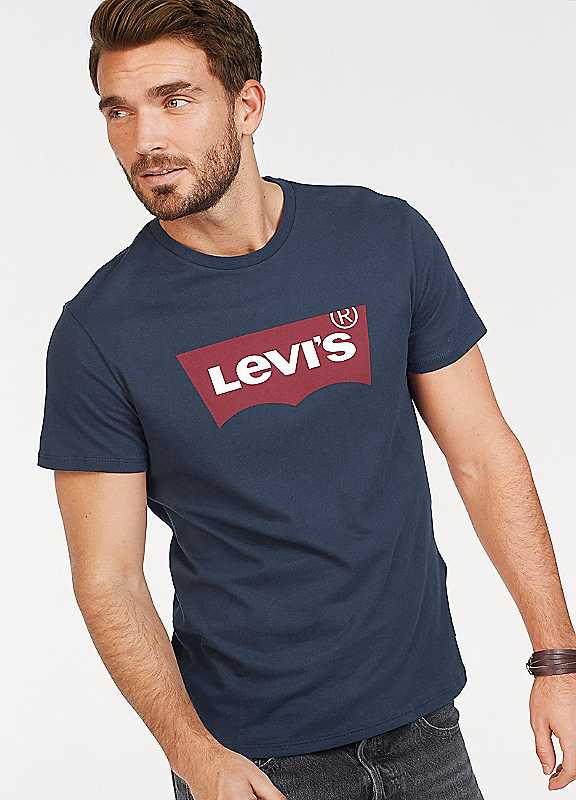 Levi's Men's Navy Classic Batwing T-Shirt Size L - Image 5