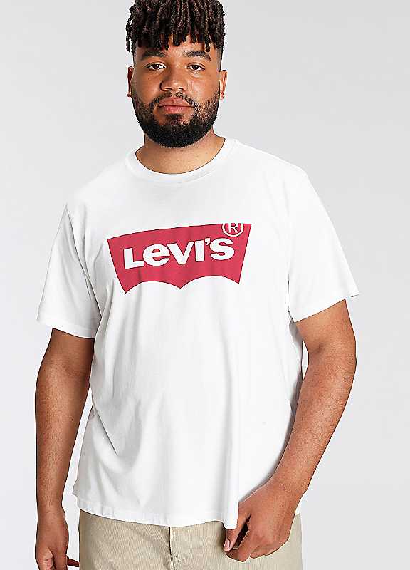 Levi's Men's White Graphic Print Tshirt