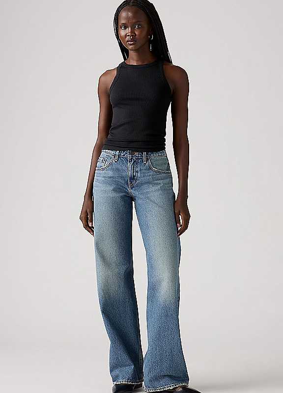 Levi's Blue Denim High Waist Flared Jeans - Image 3