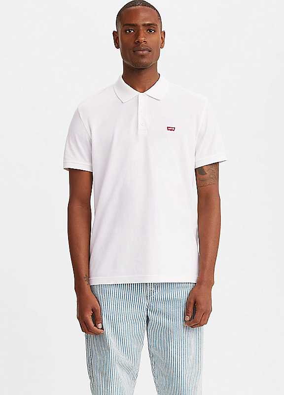 Levi'S Housemark Logo Polo Shirt - White - Image 4