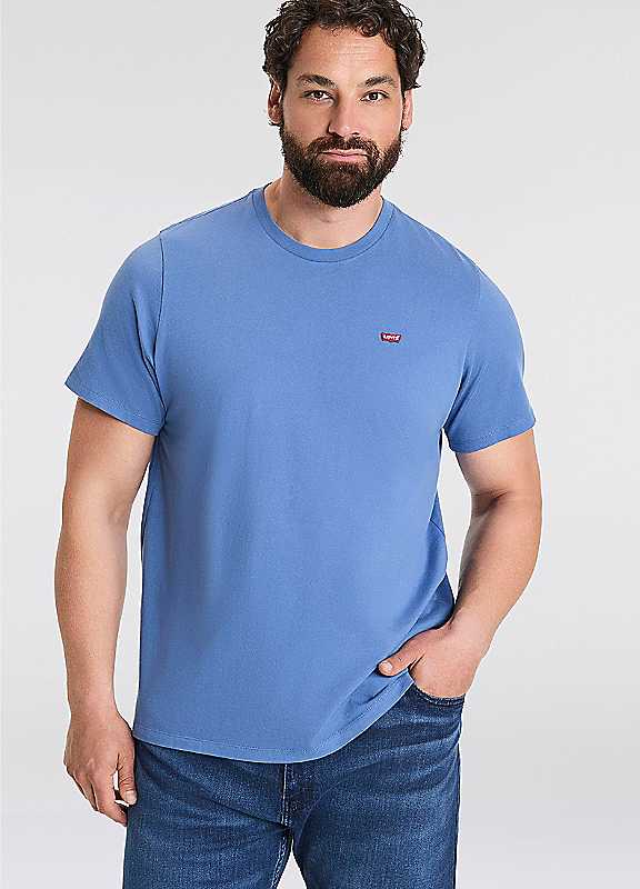 Levi's Plus Men's Blue Crew Neck Tshirt 4XL