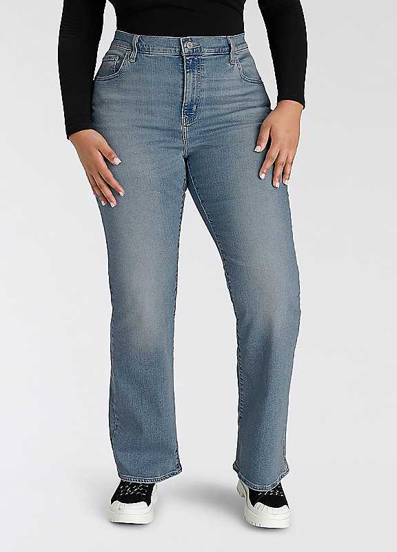 Levi's Light Indigo Worn Levis® Plus 725 High Rise Bootcut Jeans 20R