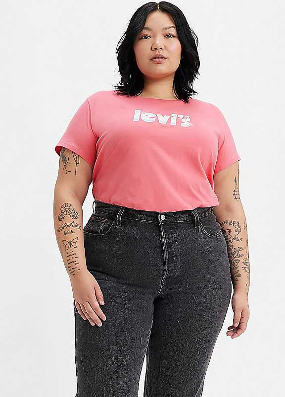 Levi's Pink Levis® Plus Crew Neck Perfect Tee Xxl