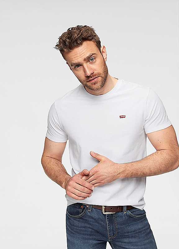 Levi's Original Housemark Cotton T-Shirt Men's White Extra Small - La Redoute - Image 3