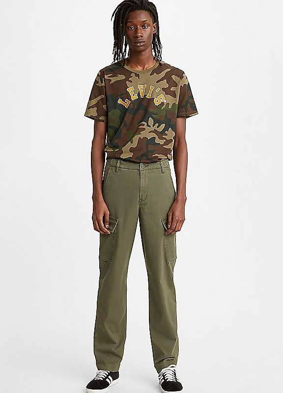 Levi's Men's Olive Stretch Cargo Trousers 36R
