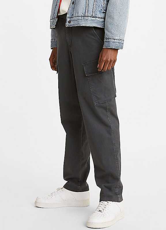 Levi's Men's Black Stretch Cargo Trousers 34R