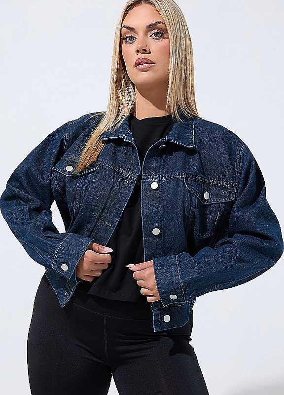 Yours Women's Denim Jacket in Indigo | Size: 14 - Image 6