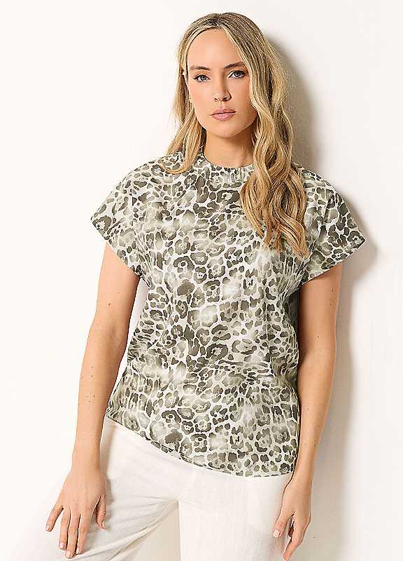 Long Tall Sally Women's Light Beige Tall Grown On Sleeve Top In | Size: 20 - Image 3
