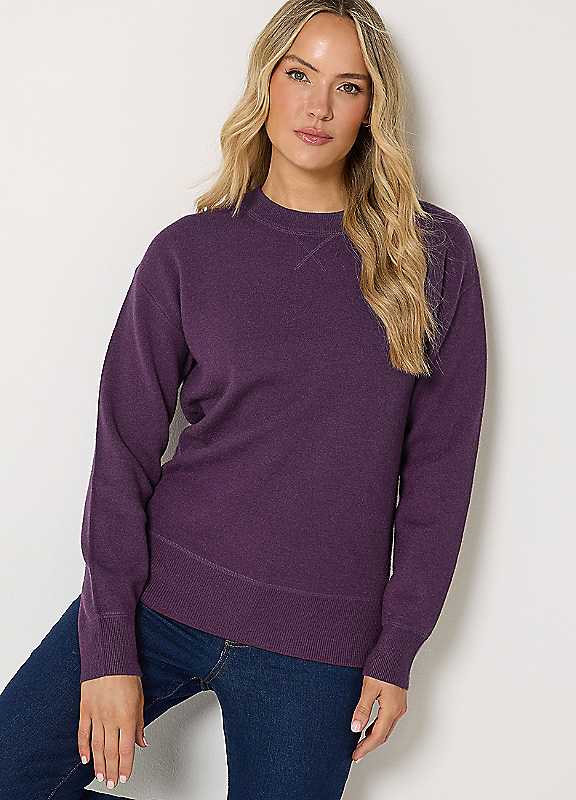 Long Tall Sally Women's Burgundy Tall Knit Jumper In | : 22/24 - Image 2