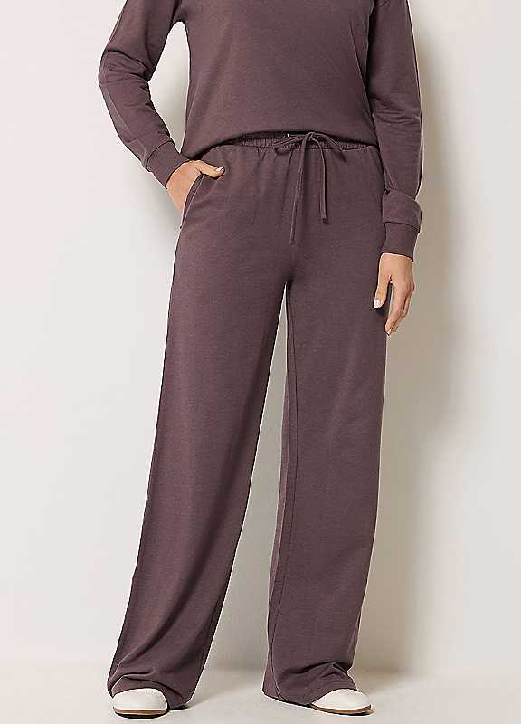 Lts Women's Red Premium Tall Burgundy Modal Wide Leg Size Long 22-24 - Image 3
