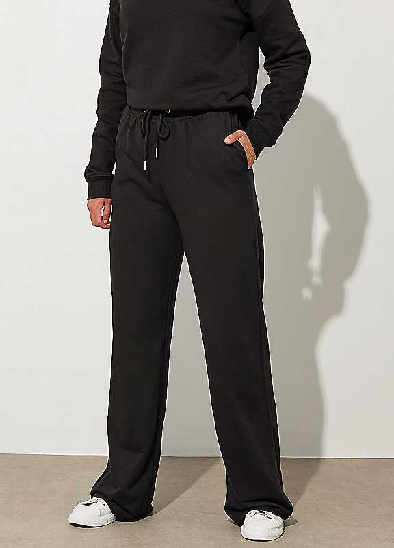 Lts Women's Black Tall Wide Leg Joggers Size 20 - Image 4
