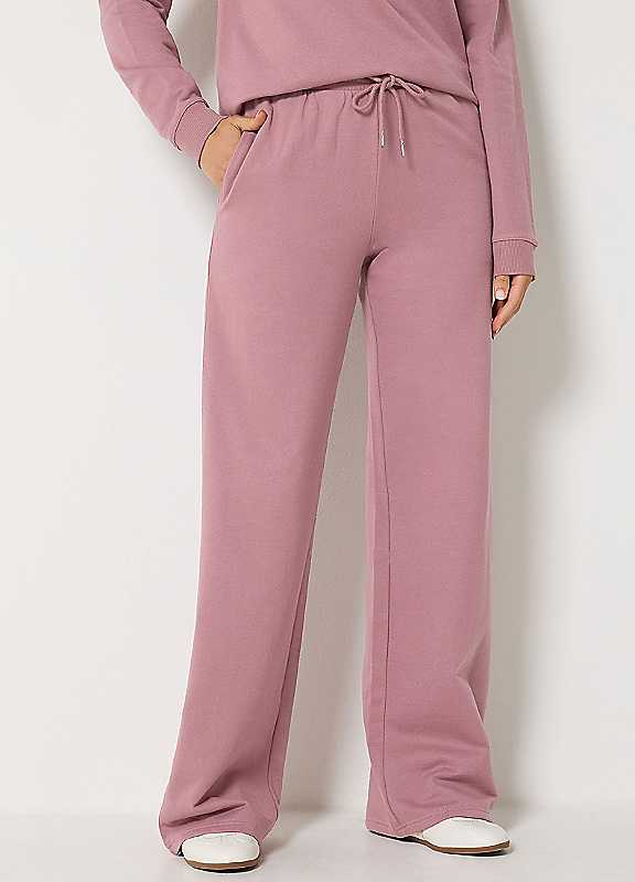Long Tall Sally Women's Pink Tall Wide Leg Joggers In | Size: 20L - Image 3