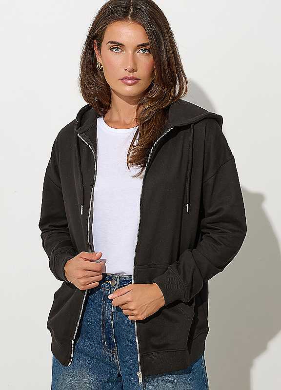 Long Tall Sally - Lts Tall Zip Through Pocket Hoodie - Women's - Image 6