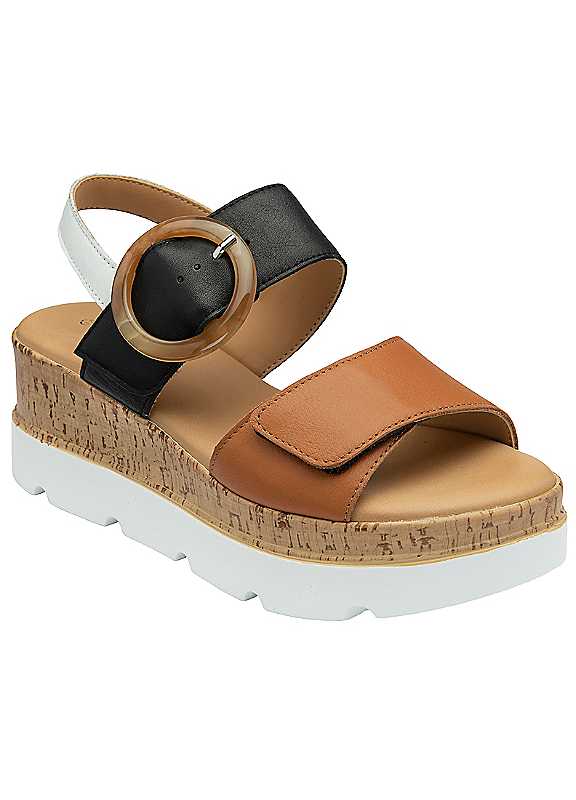Lotus Women's Multicolor 'Cammie' Wedge Sandals | Size: 7 - Image 5