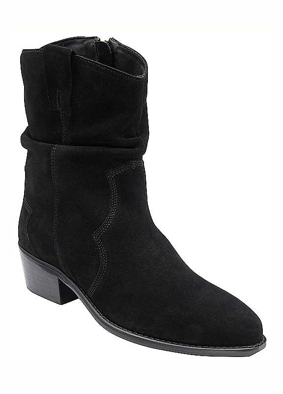 Lotus Women's Black Suede 'Dolly' Mid-Calf Boots Size 6 - Image 3