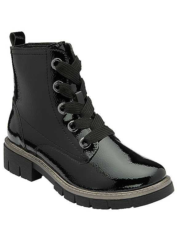 Lotus Shoes Women's Black Jojo Patent Ankle Boots in Size 5, Sports Direct - Image 7