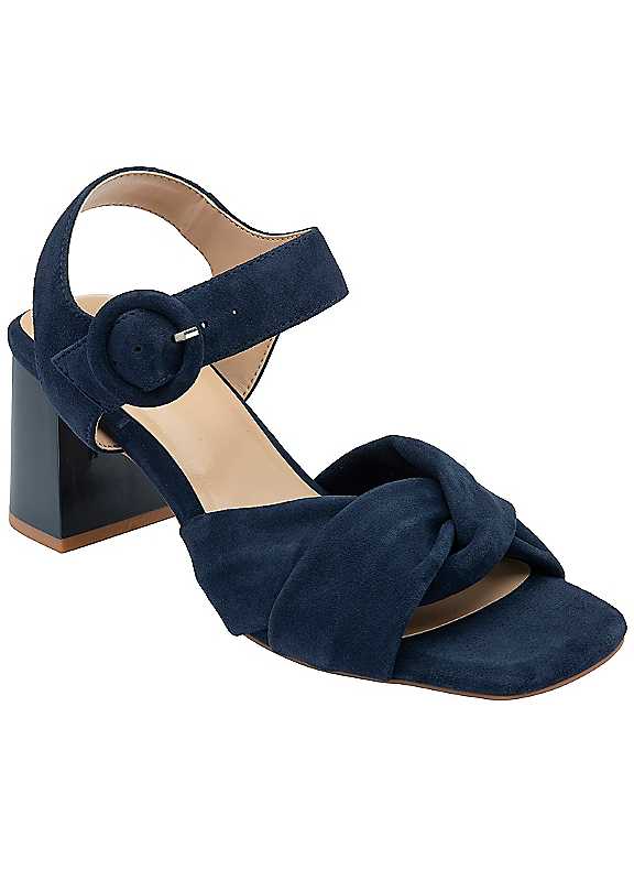 Lotus Maria Women's Stiletto Court Shoes with Diamante Embellishment in Navy Size 6 - Image 3