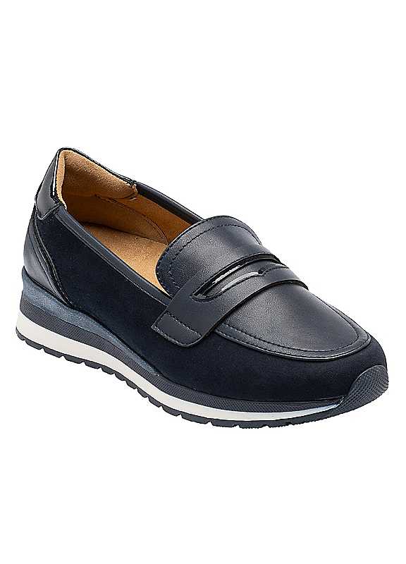 Lotus Women's Navy Montana Loafers - Size 3 - Image 3
