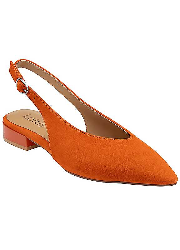 Lotus Women's Orange Suede Morton Pumps Colour: : Size 6 - Image 3