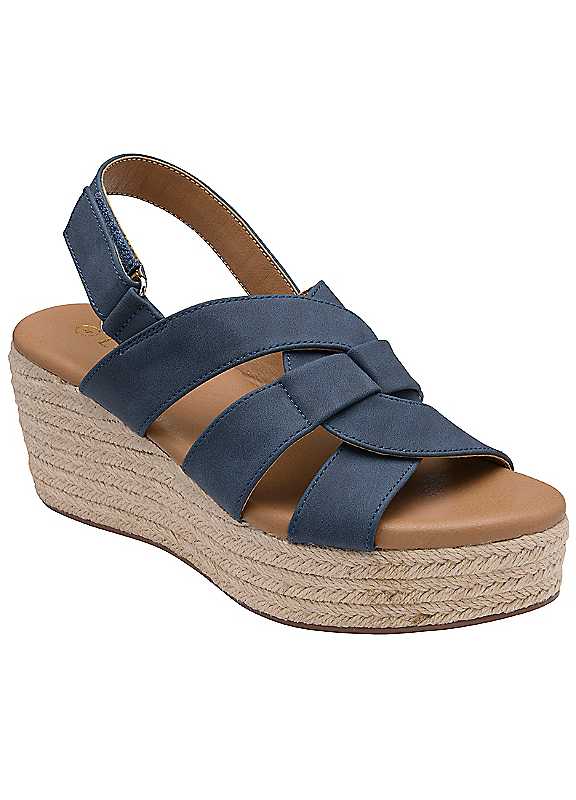 Lotus Women's Navy Reina Wedge Sandals Colour: : Size 3 - Image 4