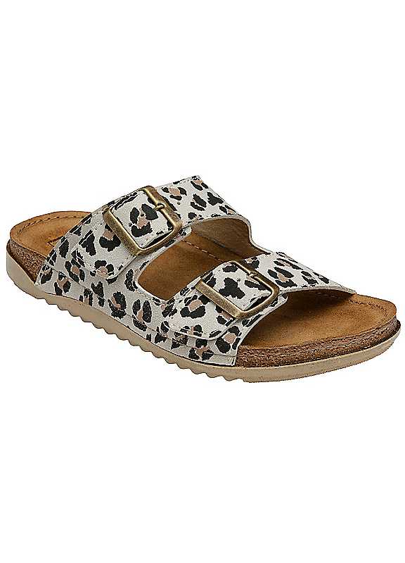 Lotus Women's Leopard Rome Mules Colour: : Size 5 - Image 3