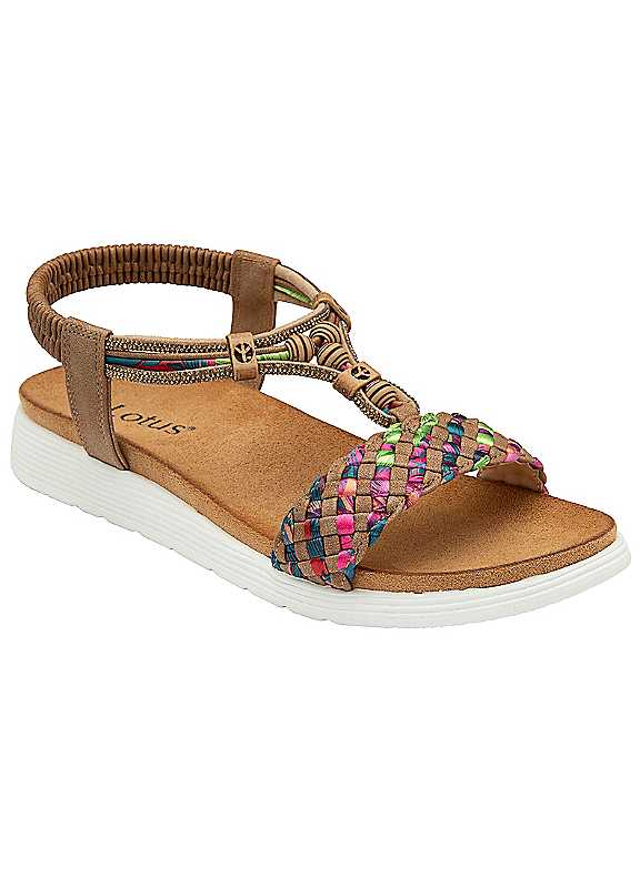 Lotus Women's Tan Russo Sandals Colour: : Size 4 - Image 4
