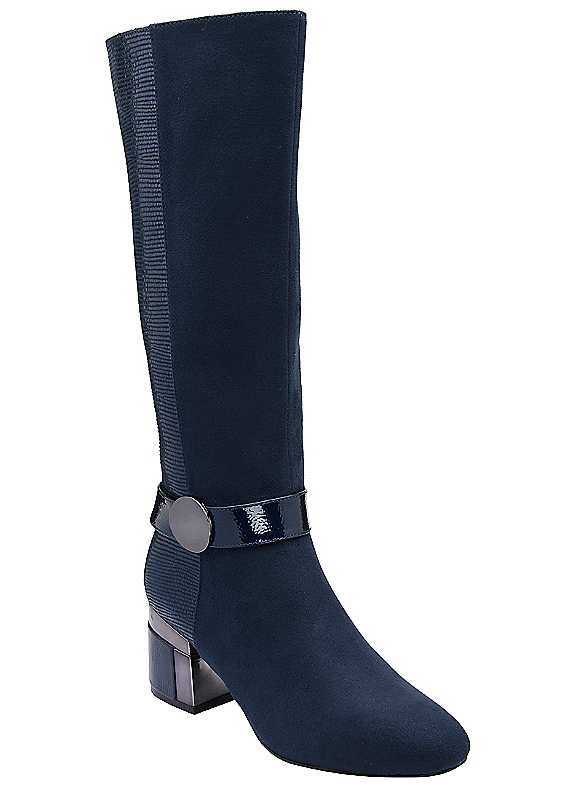 Lotus Women's Navy Solia Knee High Boots Colour: : Size 8 - Image 3