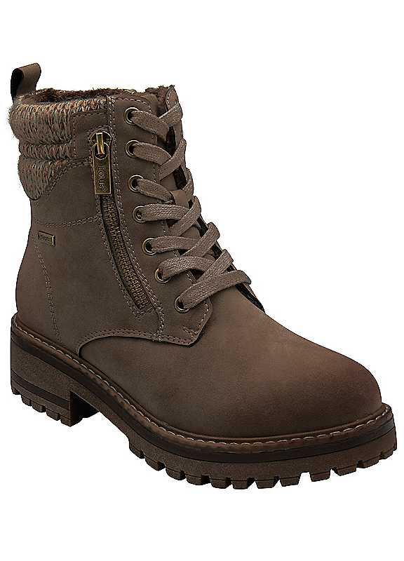 Lotus Stefani Women's Ankle Boots in Brown Size 7 Waterproof Walking Boot Style Footwear - Image 3